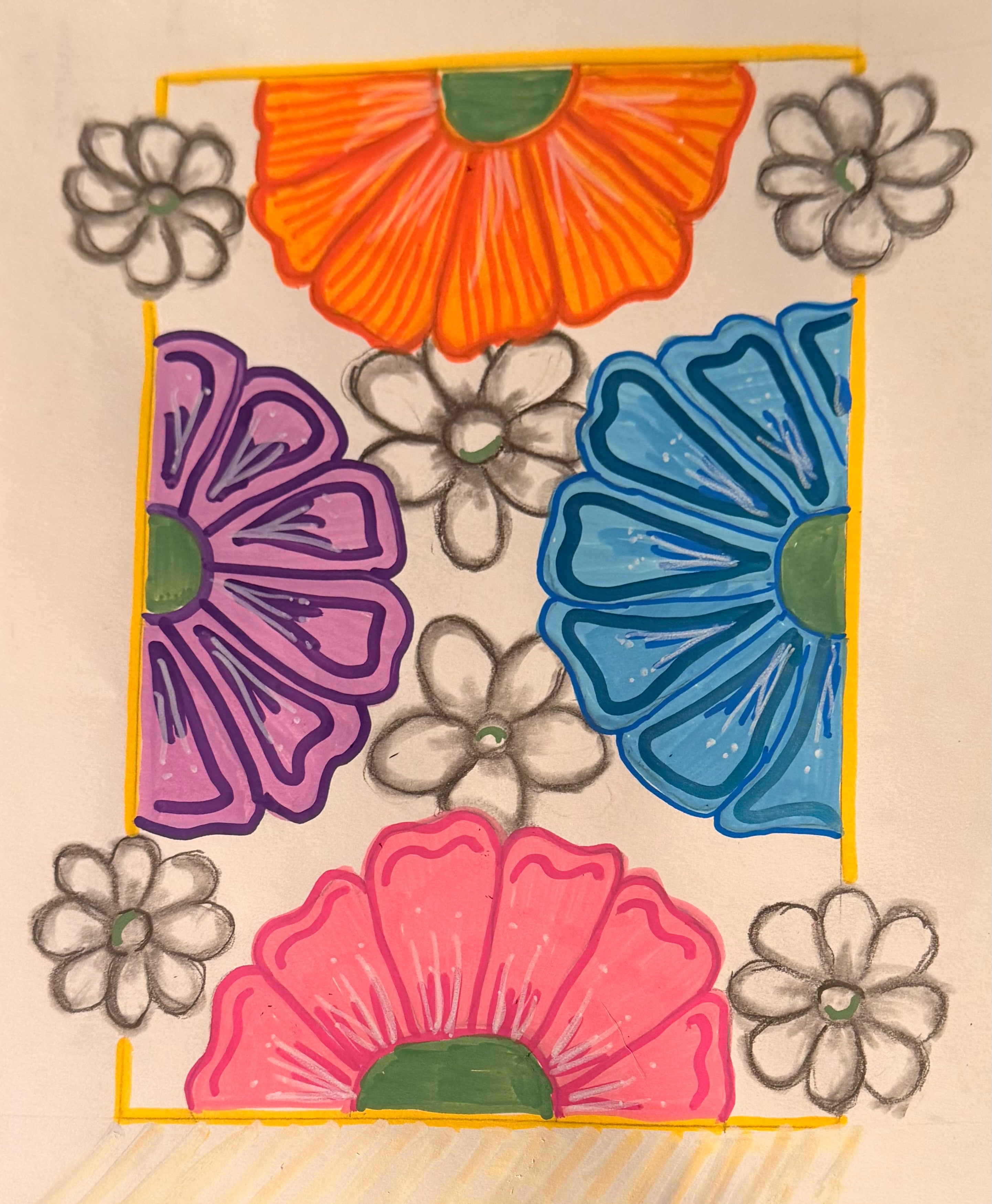 The big flowers
