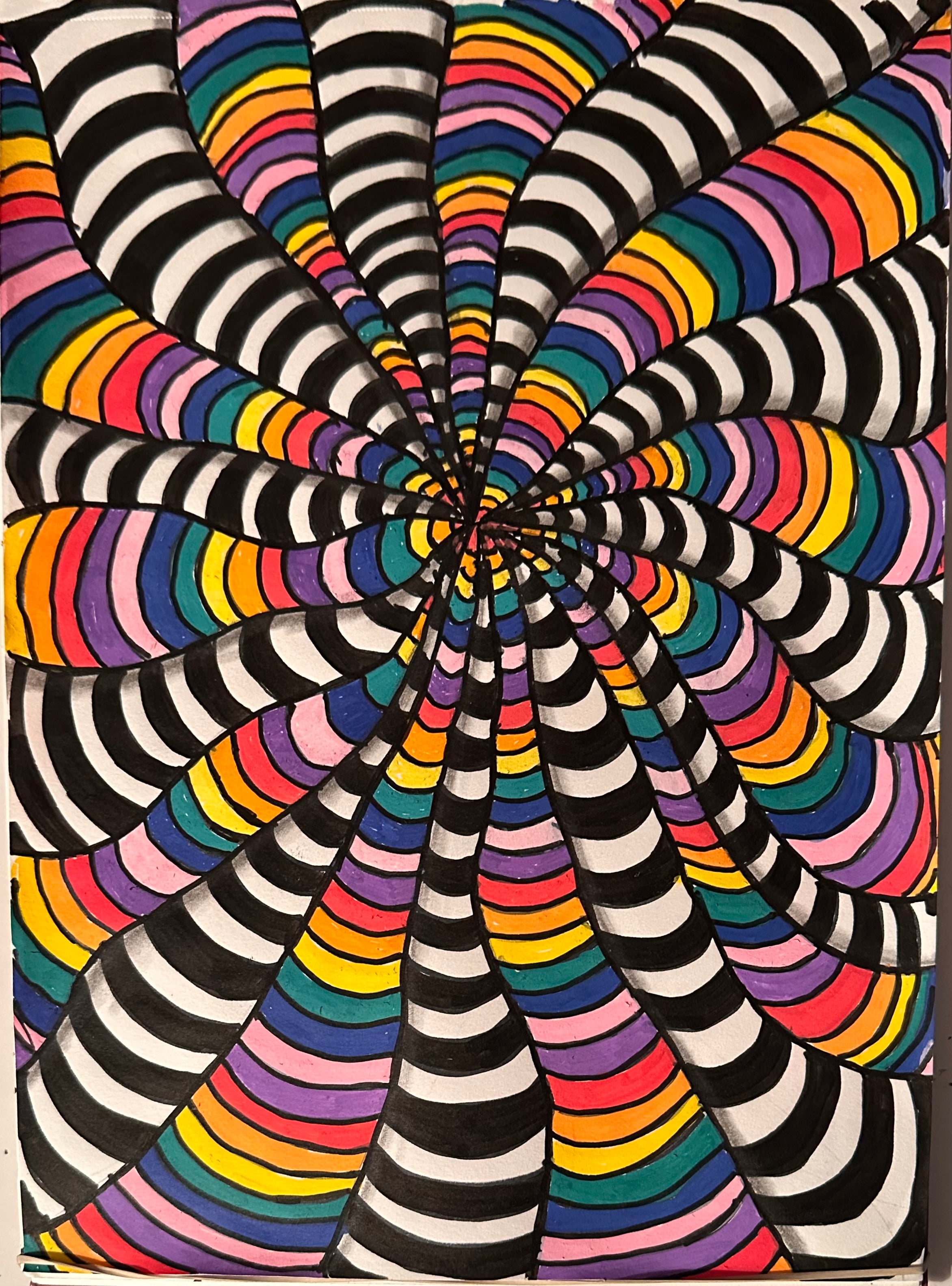 Rainbow on a twister