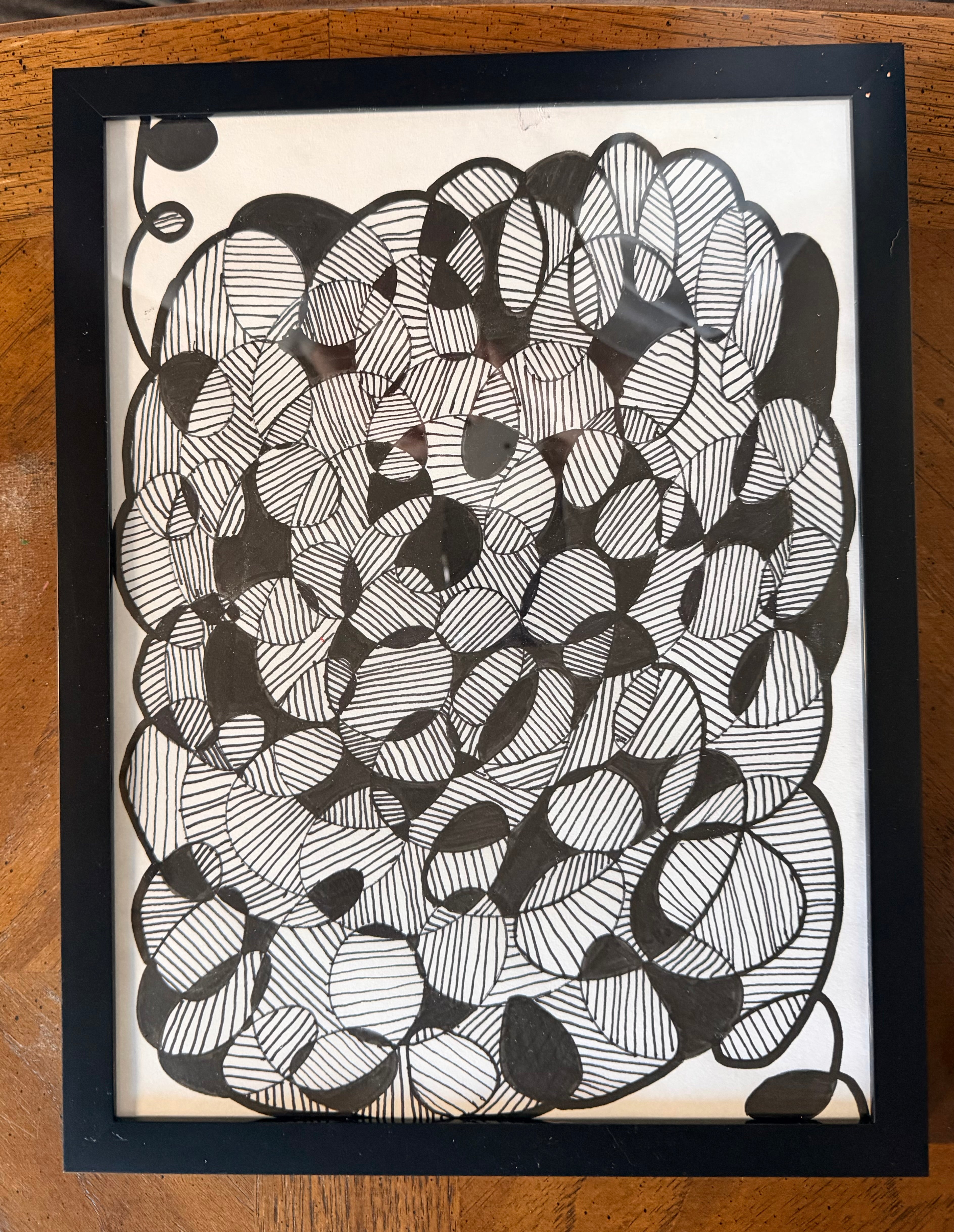 Black and lined