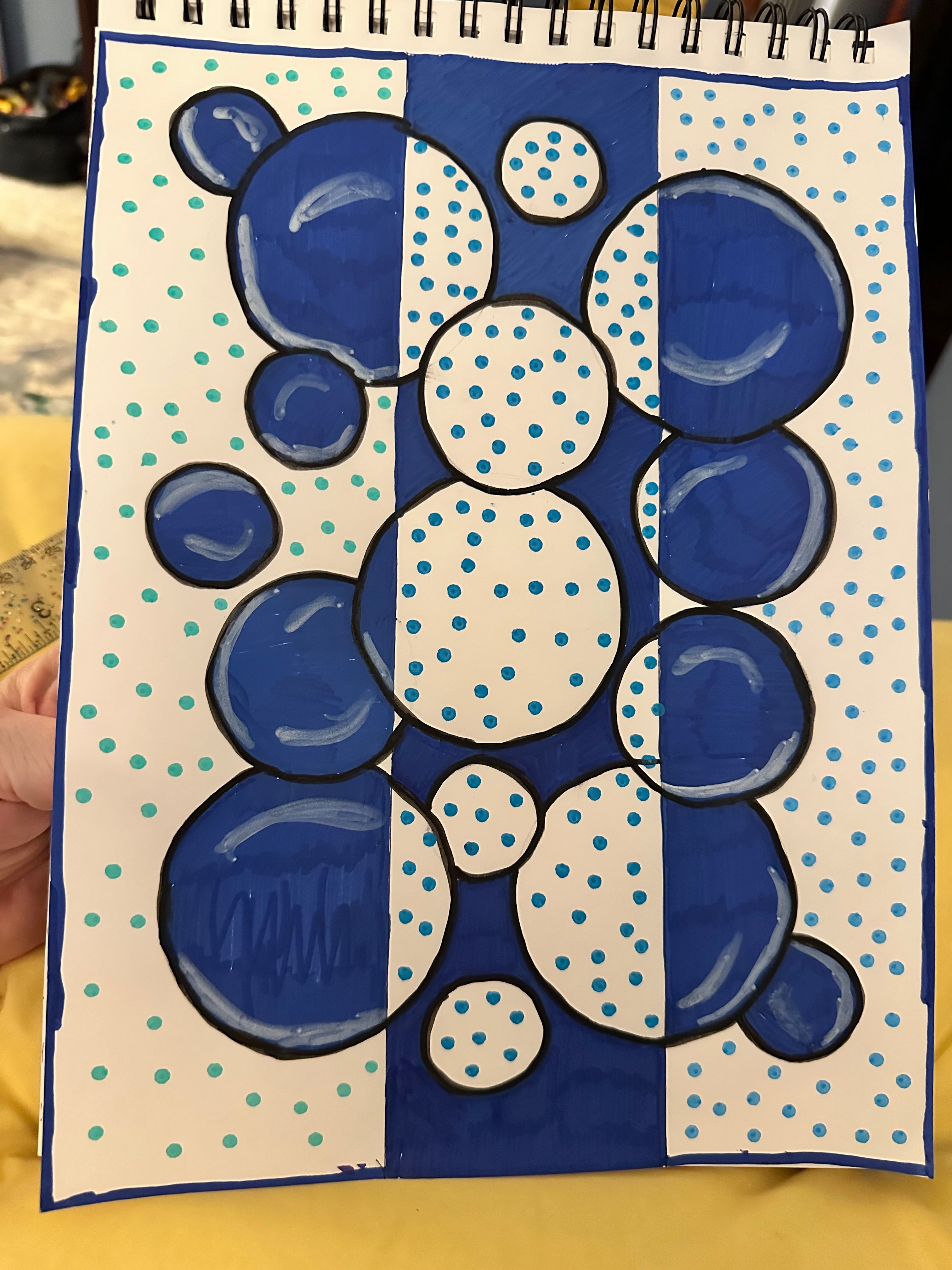 Bubblin’ blue